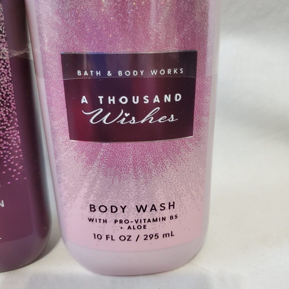 Bath & Bodyworks A Thousand Wishes Set Of Body Wash And Lotion Nwt - Picture 3 of 6